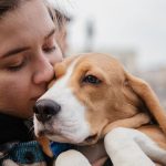girl with dog