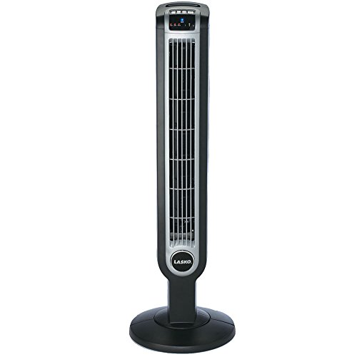 Lasko 2505 tower fan with ionizer feature for cooling and light air cleaning