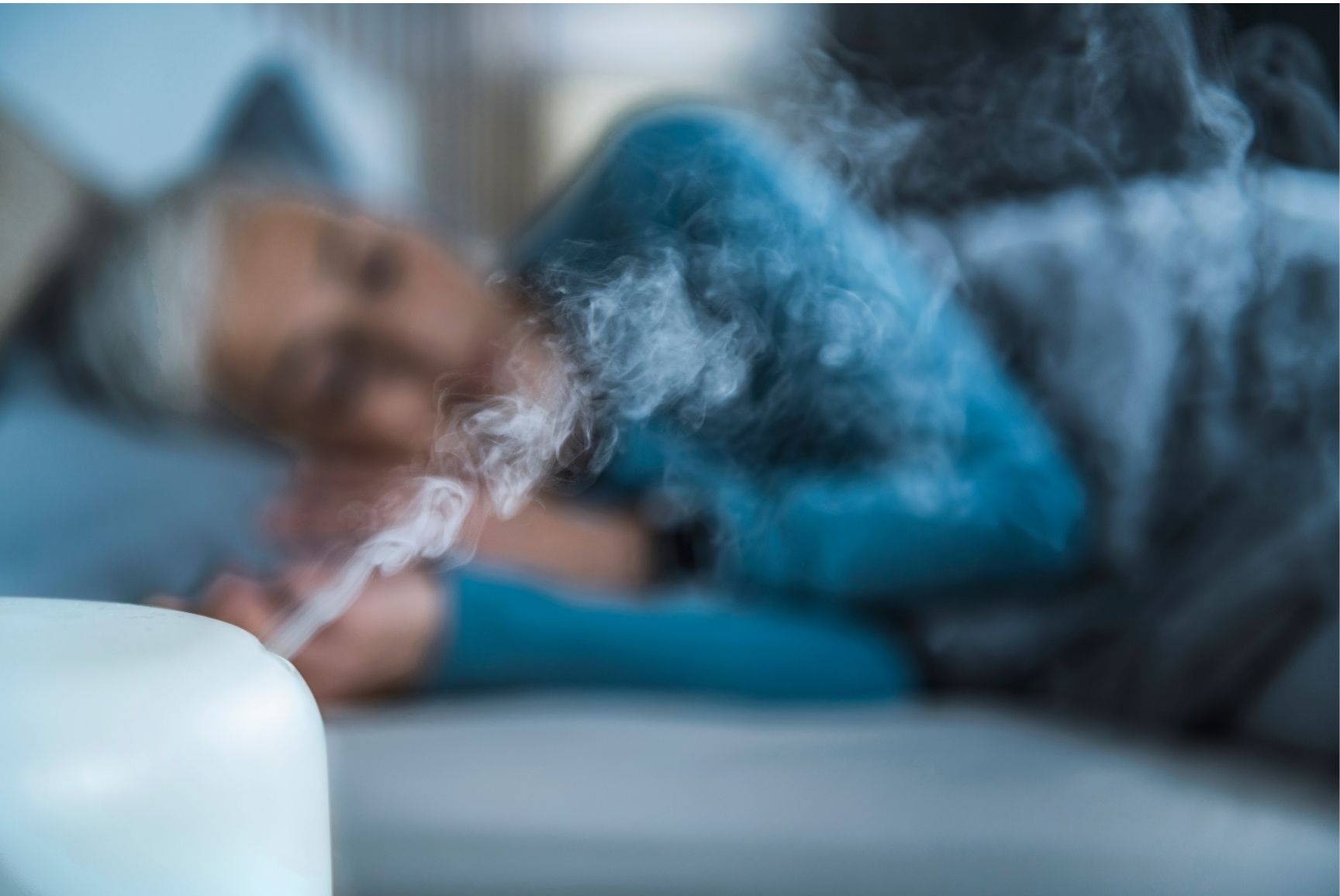 Sleeping with humidifier