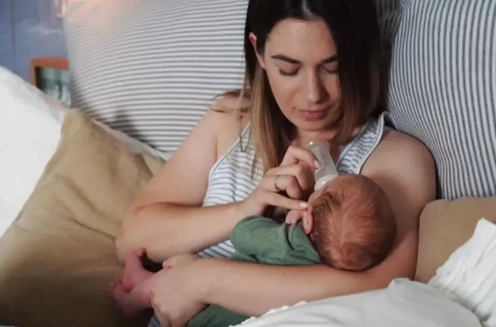 How close should the humidifier be to the baby