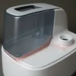 Pink Mold in Your Humidifier: Why It’s Dangerous and How to Stop It Close-up photo of pink mold growing inside a humidifier water tank.
