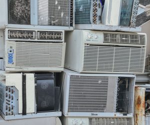 Can you install a window AC on its side