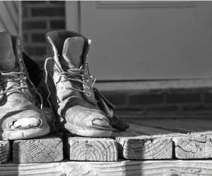 Asbestos Fibers on Shoes