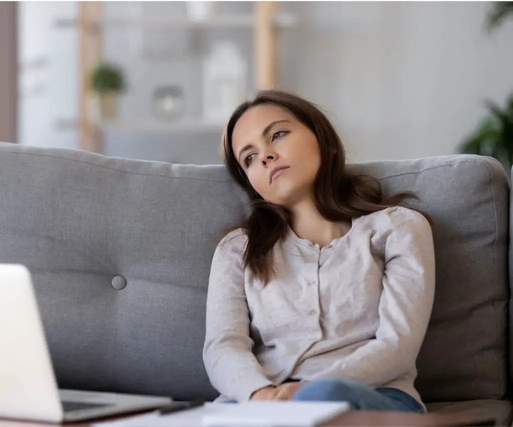 A girl worried about VOC and chemical exposure