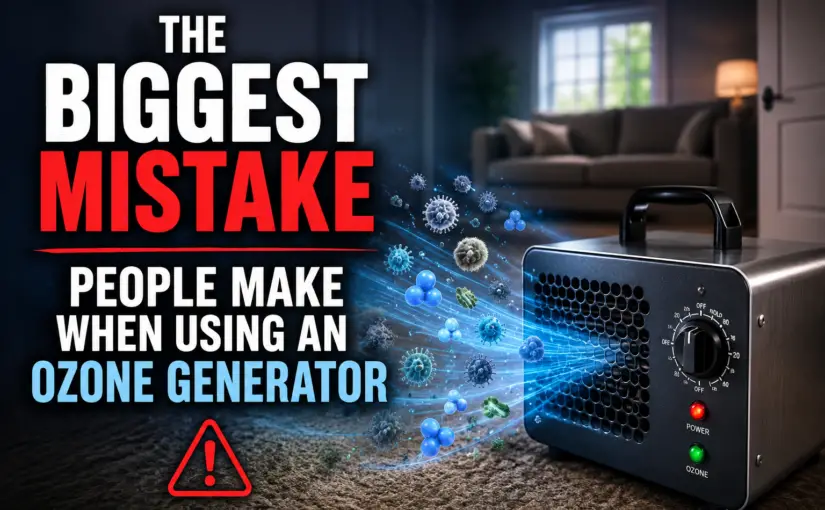 The biggest mistake people make when using an ozone generator is expecting it to remove odor sources instead of treating airborne odors